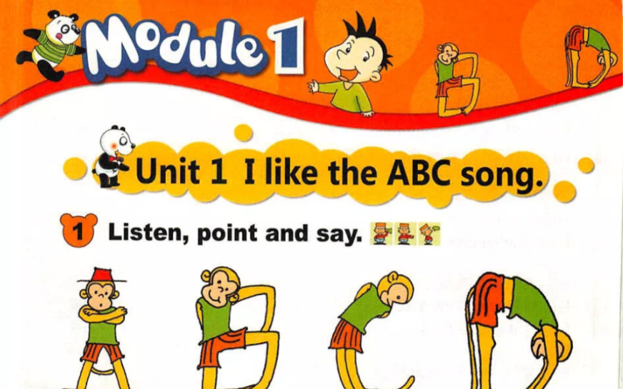 [图]【英语外研社二年级上】Module1 Unit1 I like the ABC song.