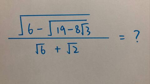 香蕉数学 根号化简计算 新 哔哩哔哩