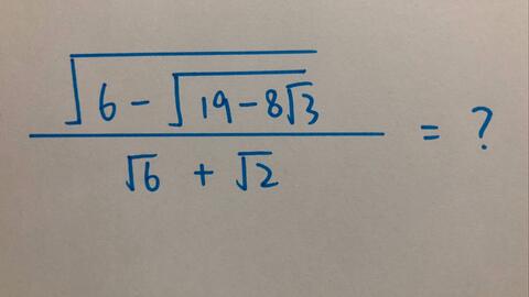 香蕉数学 根号化简计算 新 哔哩哔哩