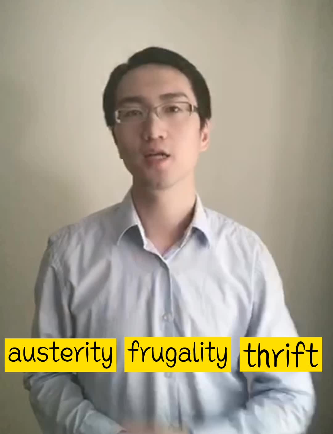 第三集 Thrift, frugality, austerity三个词的区别?哔哩哔哩bilibili