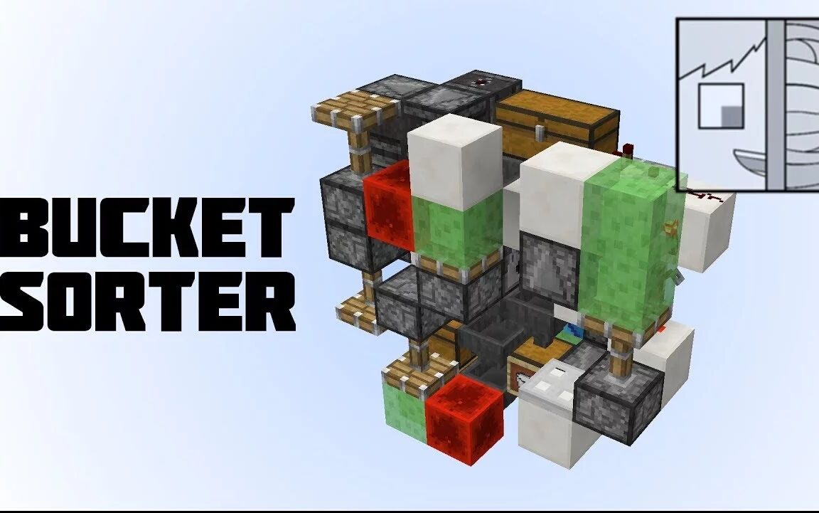 【mc搬运】精简的岩浆/水桶分离装置 by heinz eins_哔哩哔哩 (゜-゜)