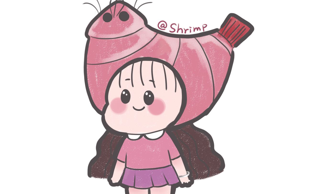 画一个自设~虾拟人!