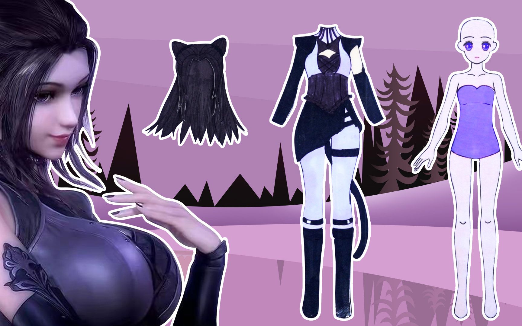 手工纸娃娃玩具:纸娃娃装扮,斗罗大陆朱竹清装扮