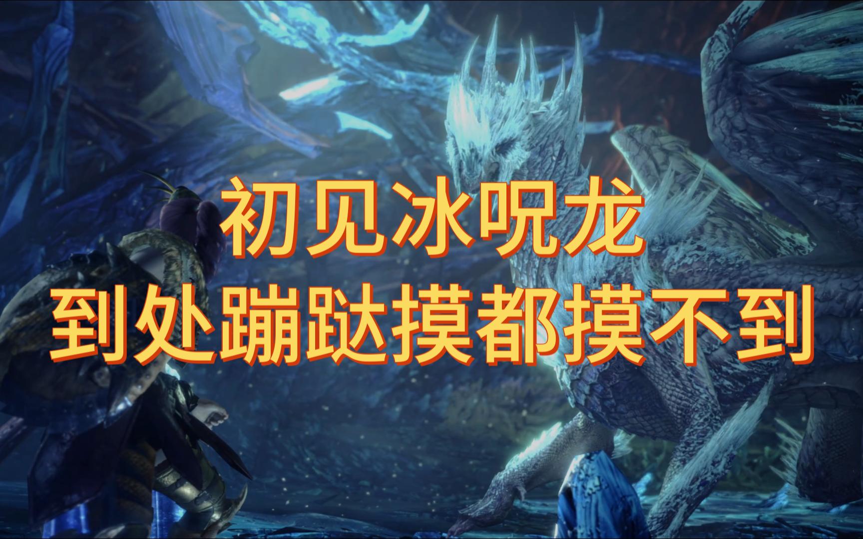 【怪物猎人世界】初见冰呪龙,到处蹦跶摸都摸不到
