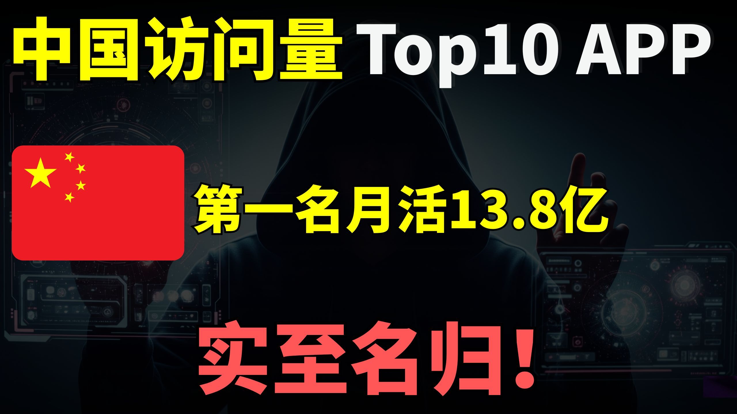 中国访问量最高Top 10 App,第一名月活13.8亿,实至名归!