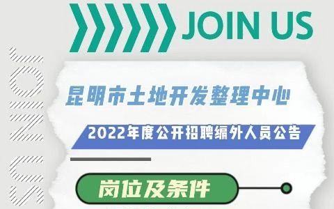 [图]昆明市土地开发整理中心2022年度公开招聘编外人员公告