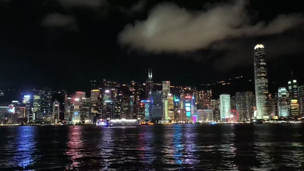 香港夜景~维多利亚港,惬意晚风