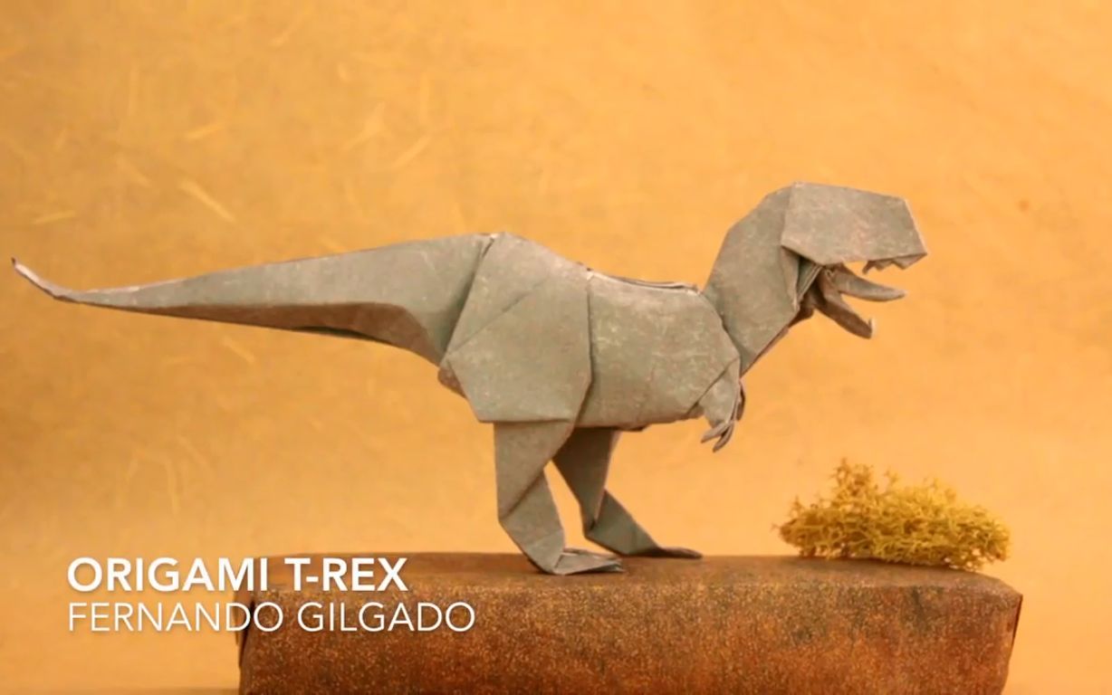 【油管搬運】【摺紙origami】霸王龍·t-rex by fernando gilgado