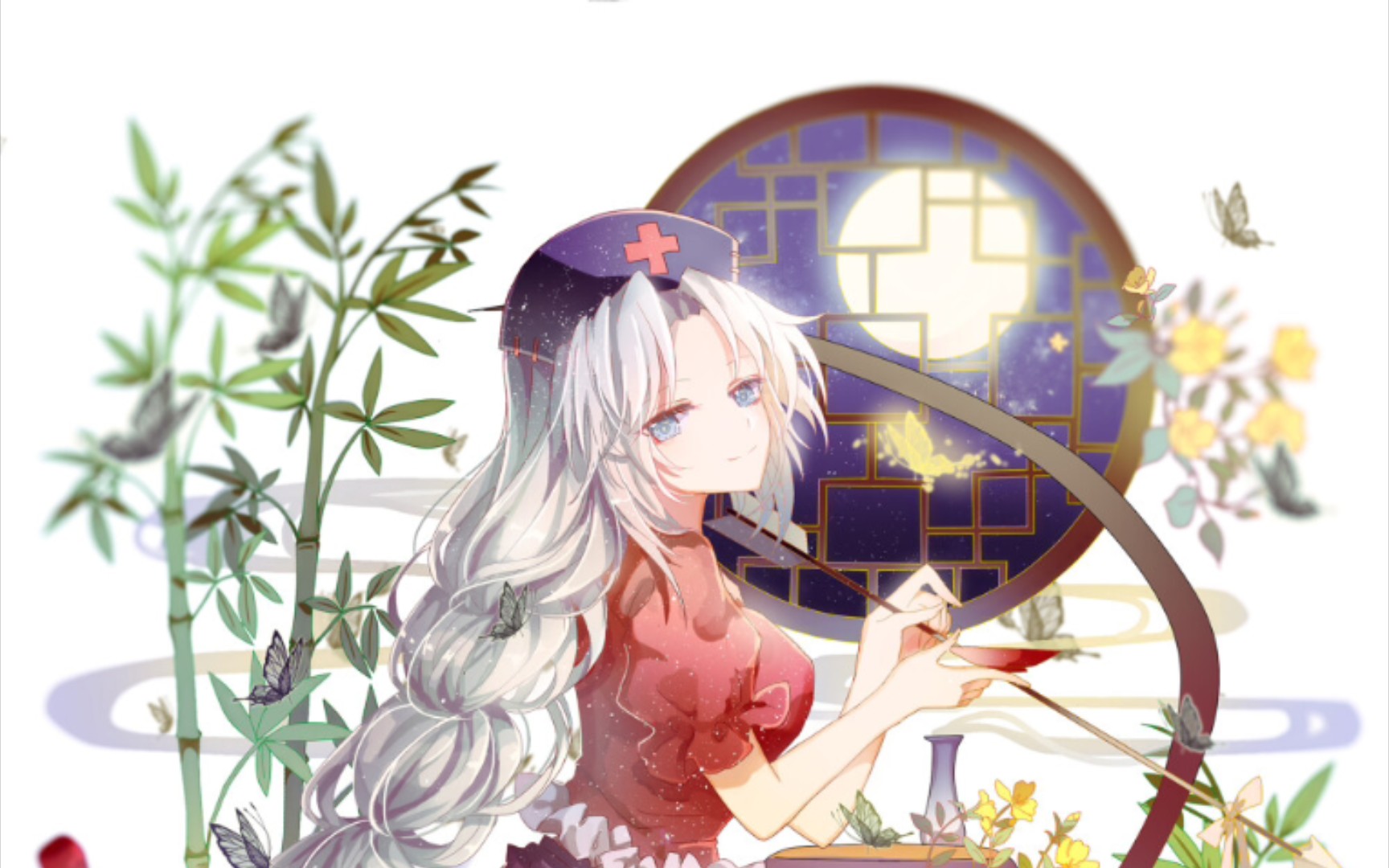 东方响子脸——鬼形兽 图片来源于百度贴吧,bgm:穢れなきユーフォリア