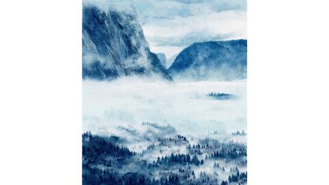 Procreate水彩 手把手教你画画ipad画透明风景水彩 哔哩哔哩