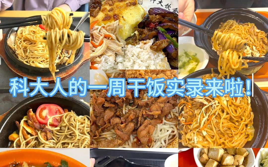 【校园美食】中科大食堂一周吃什么?揭秘美味食谱!哔哩哔哩bilibili