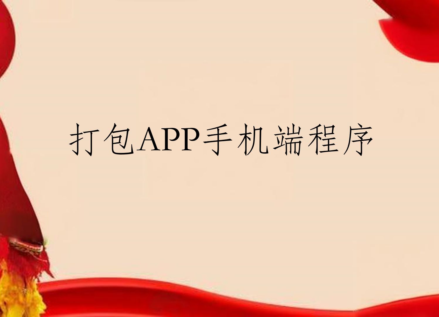 [图]打包APP手机端程序