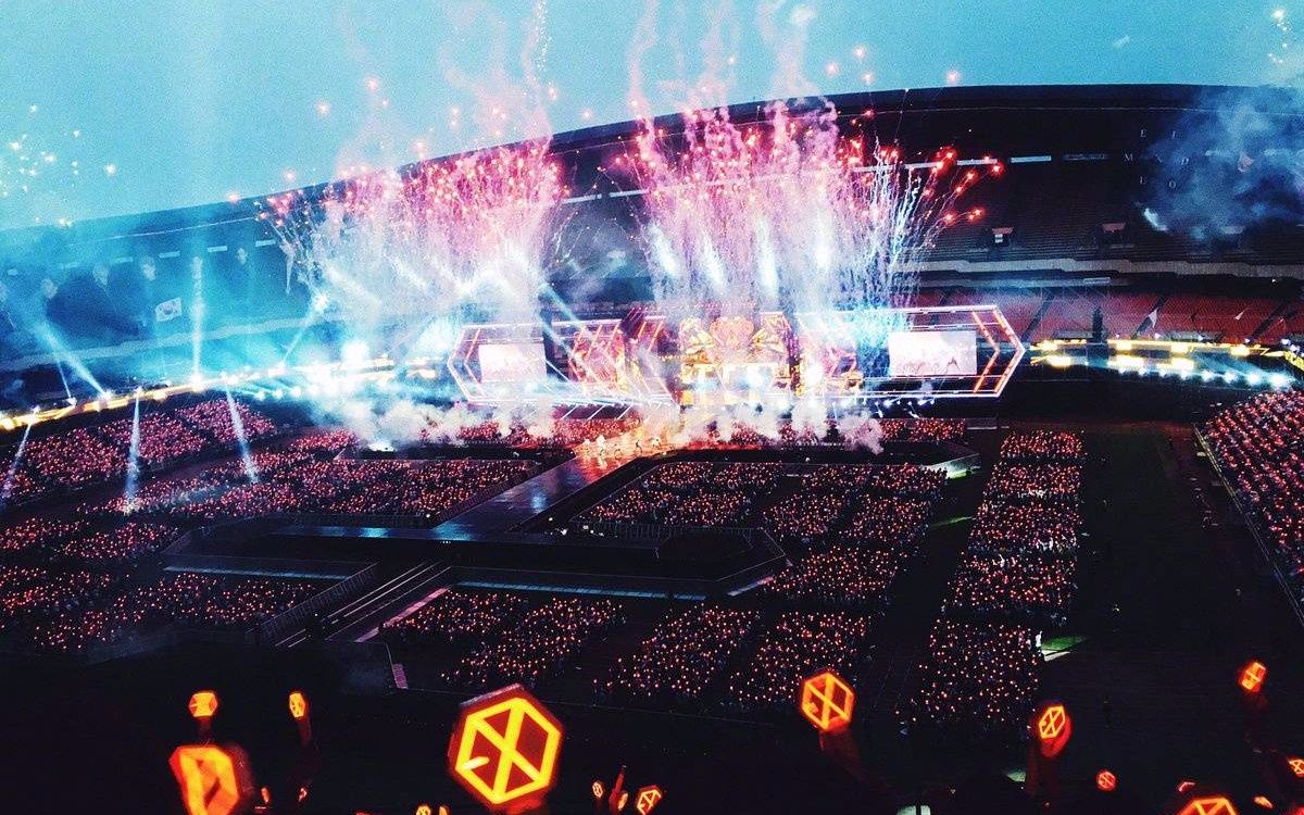 exo#你见过这么酷的应援吗?
