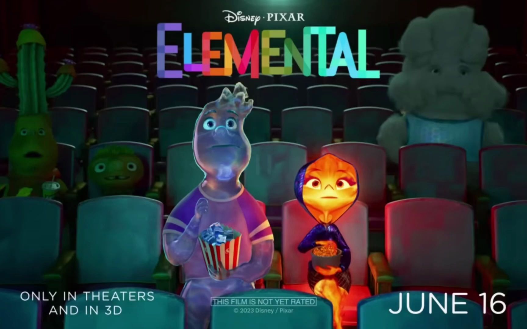 cinema丨皮克斯《疯狂元素城》5秒短宣传片