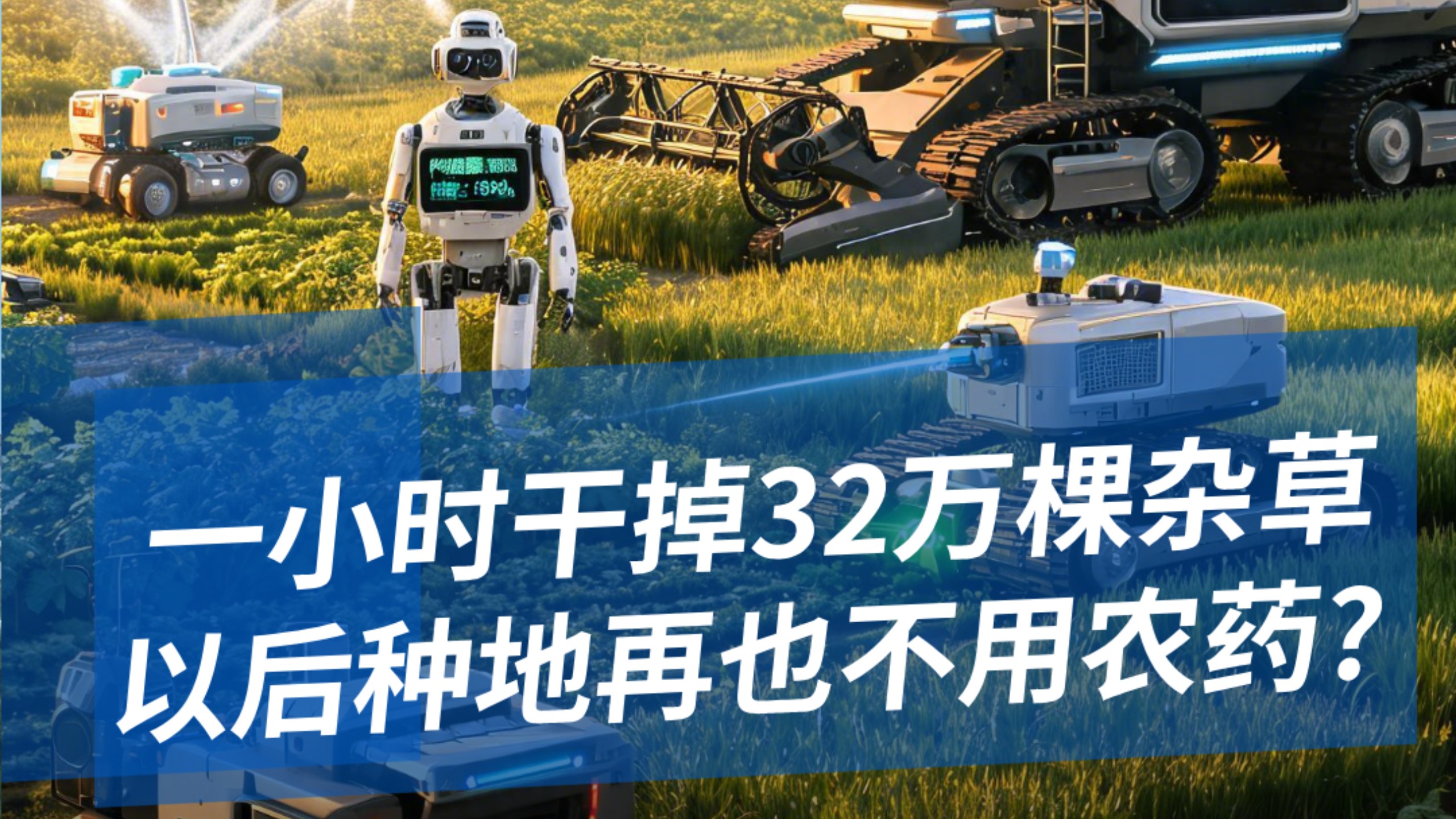 一小时干掉32万棵杂草,以后种地再也不用农药?#科技#南京#中国科技#除草机器人#农业#AI生态街区#AI镜界
