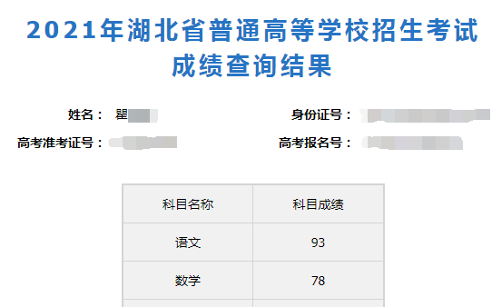 [图]高三成绩回顾：从三百多分到四百多分，一路走来，有收获也有遗憾