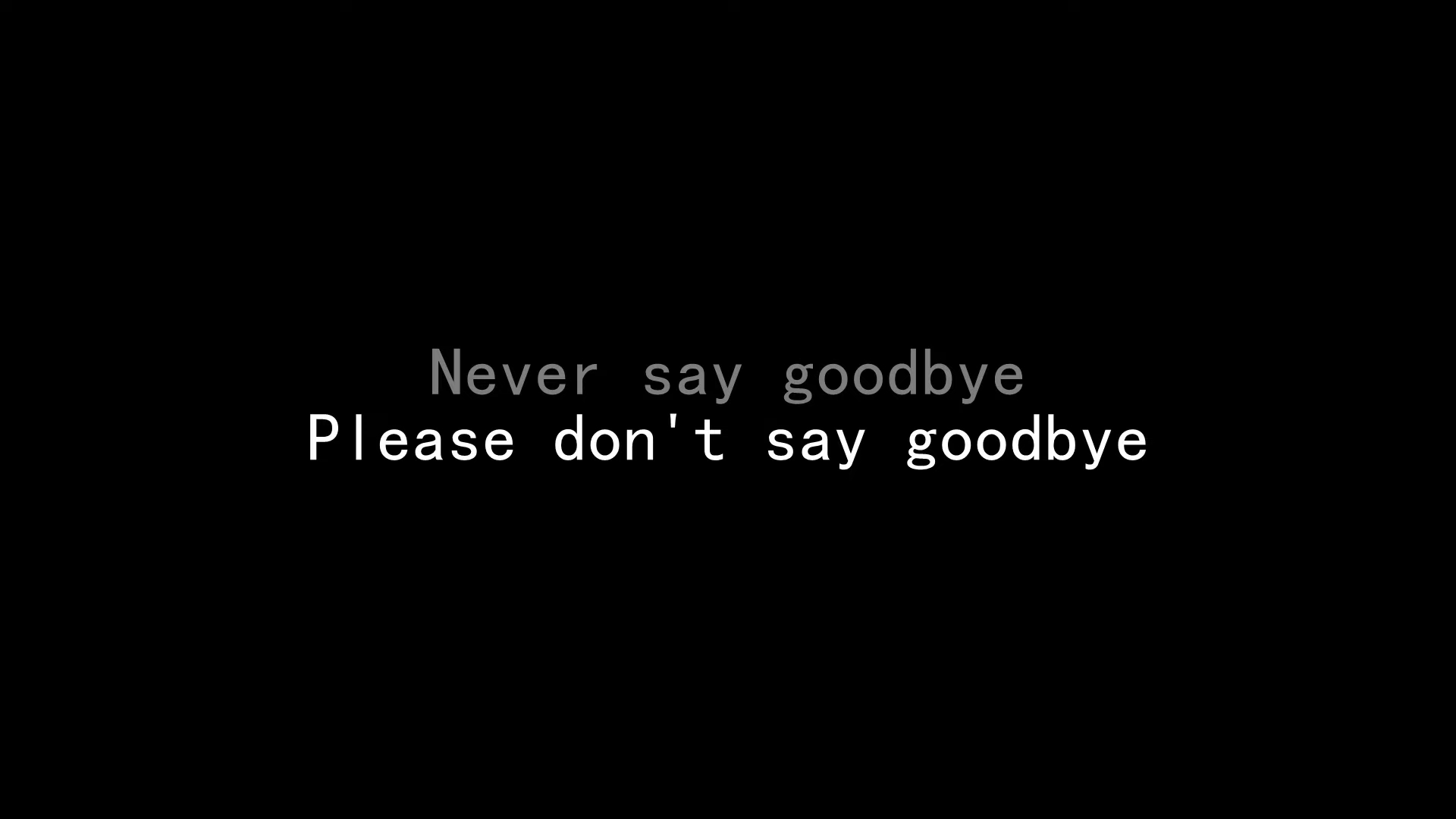 [图]Never Say Goodbye 动力火车 (歌词版)