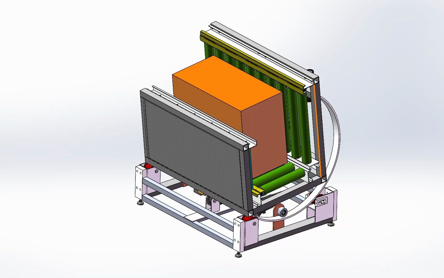 90度链条翻转机构设计,链条如何实现90度翻转?