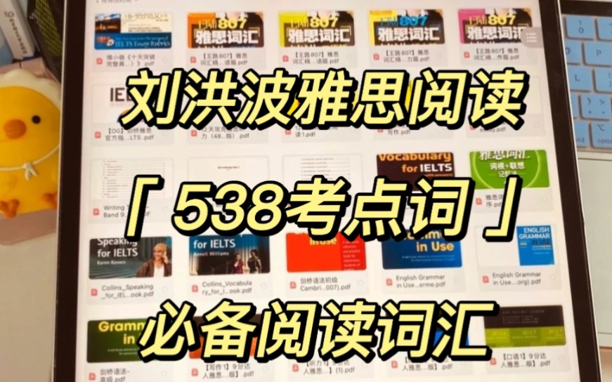 [图]刘洪波雅思阅读，538考点词，必备阅读词汇，高清PDF，共14页，看完必上岸！！！