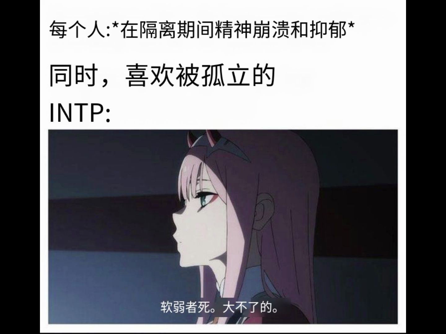 【infp/intp梗圖】軟弱者死,沒什麼大不了的