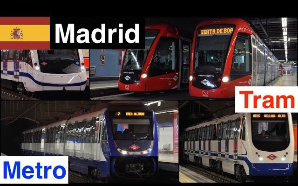 【马德里地铁合集!!】Trains in Madrid (Metro, Tram)哔哩哔哩bilibili