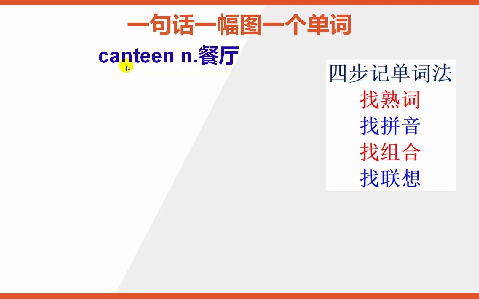 如何速记英文单词canteen哔哩哔哩bilibili