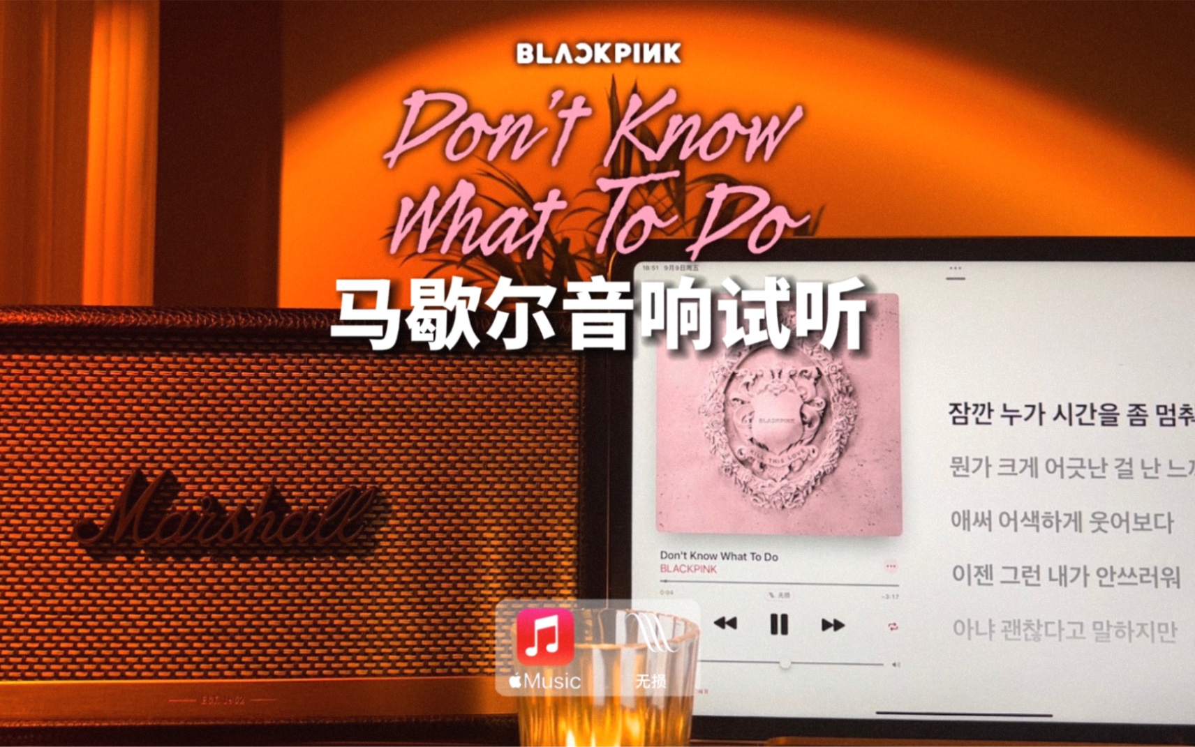 [图]马歇尔音响试听｜Don’t Know What To Do - BLACKPINK