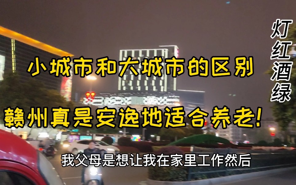 大城市和小城市的区别,赣州安逸地适合养老!到处都是灯红酒绿哔哩哔哩bilibili