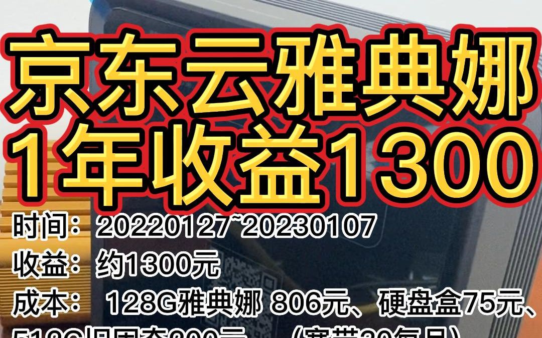 [图]京东云雅典娜能买吗？看了这个视频你就明白了|1年收益1300元