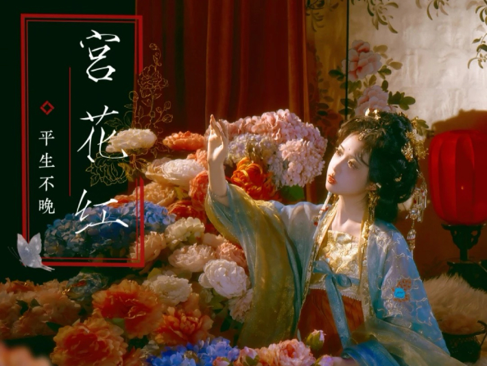【相思遥｜动态歌词排版】“初见她漫步溪桥下，她轻摘一朵桃花，满园春色美如霞，酿得芳菲入新茶”-哦盒-音乐-哔哩哔哩视频