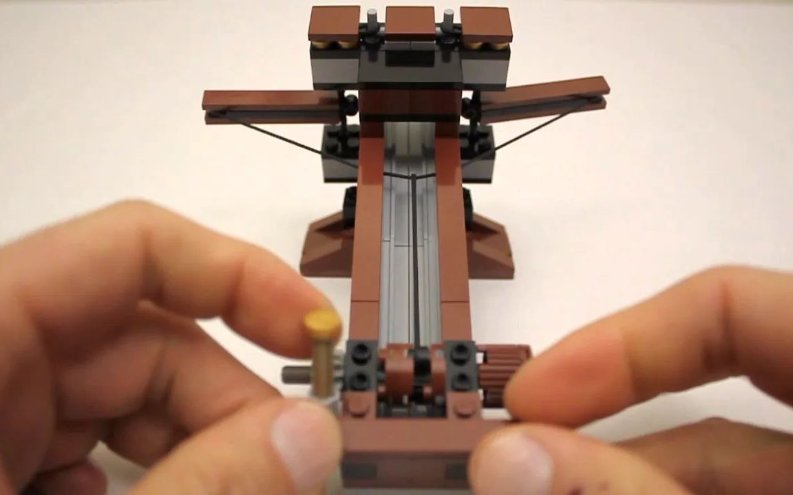 小心炮弹教你用乐高拼出古罗马弩炮车附图纸