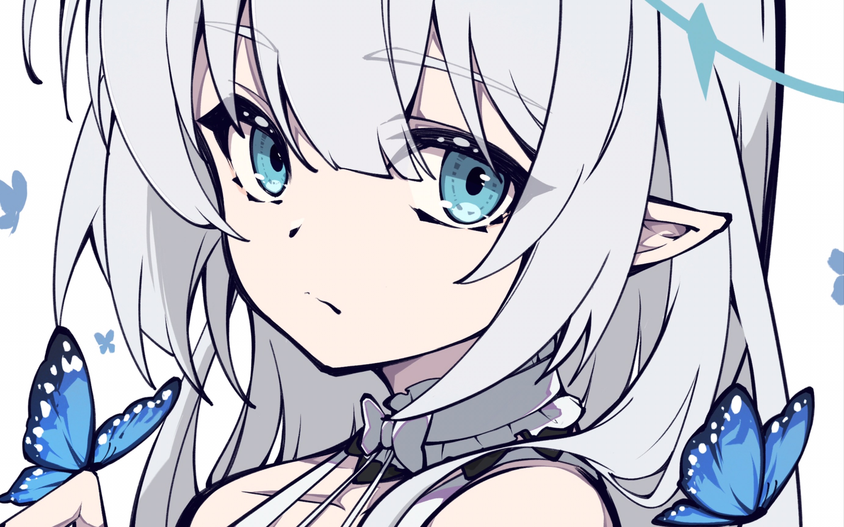 【绘画过程】又有谁会不喜欢白发少女呢