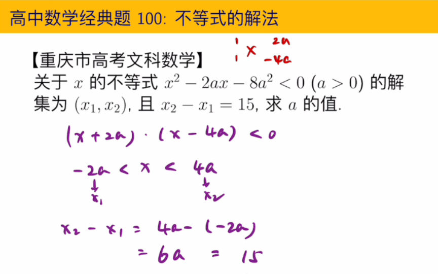 重庆市高考数学【不等式的解法】哔哩哔哩bilibili