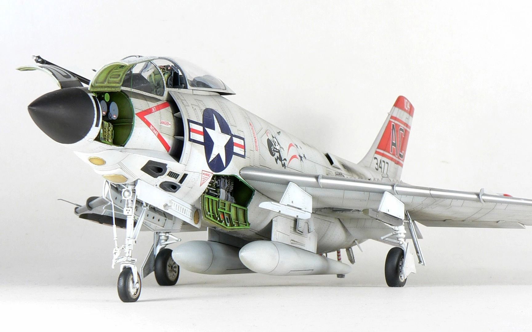 【完全制作】小号手hobby boss f3h-2 1/48