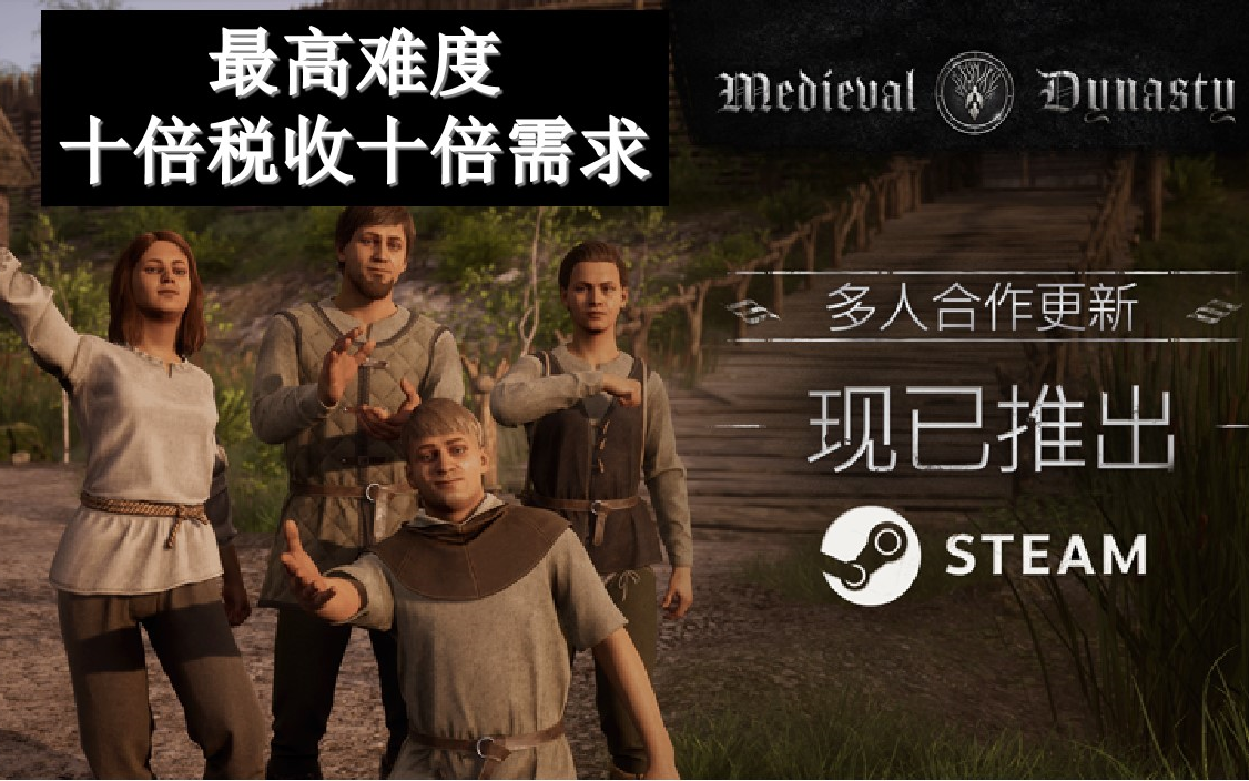 [图]《中世纪王朝 Medieval Dynasty》2.0新版本联机地图单人 最高难度 十倍税收 十倍需求 (已完结)