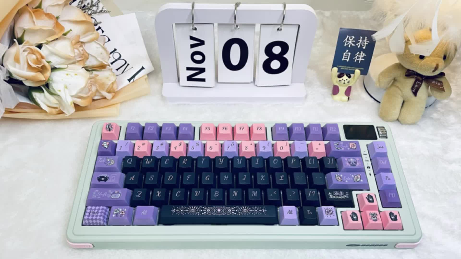 noppoo诺朴克制化机械键盘c75pro 你的美貌键盘在这里喔