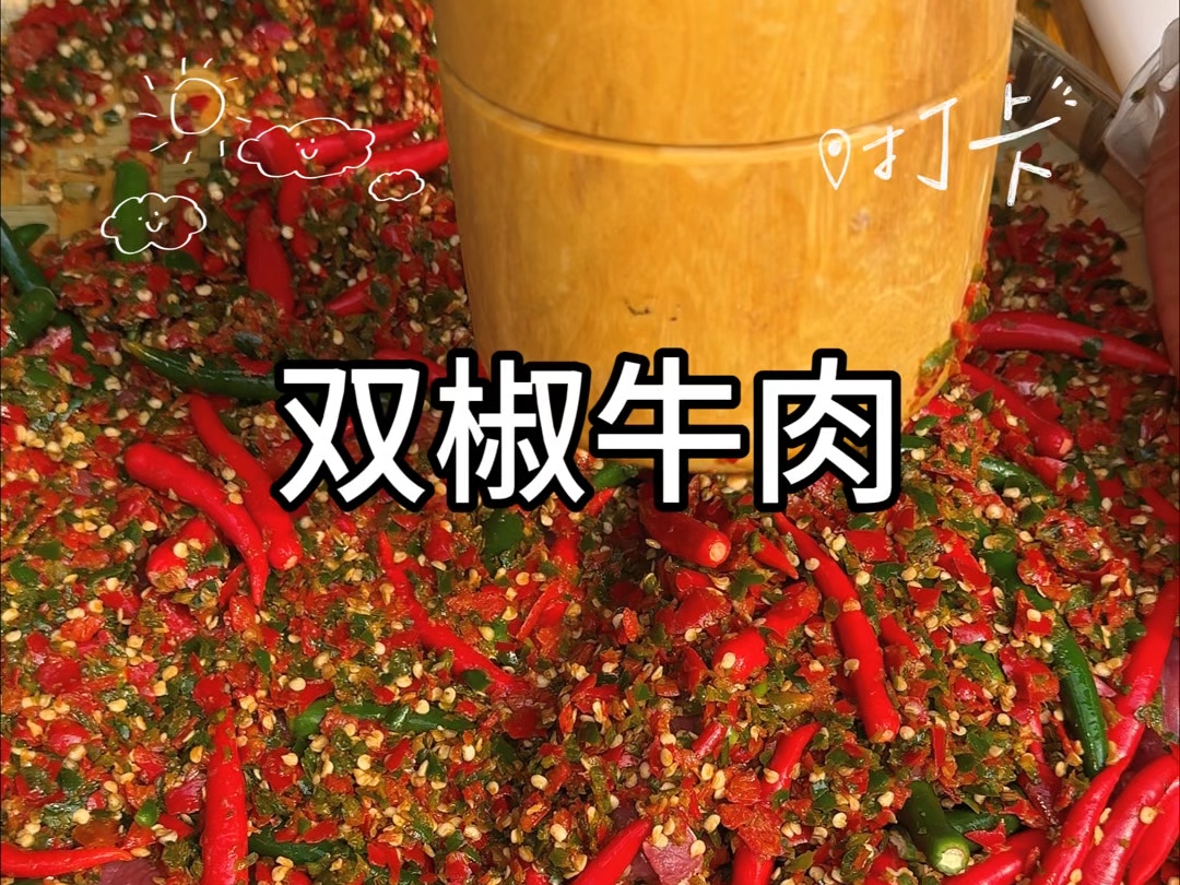 成都街头的双椒牛肉!!!爆辣超级过瘾!哔哩哔哩bilibili