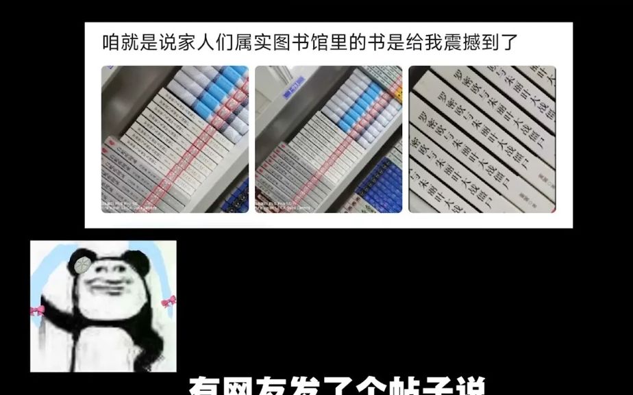 学校图书馆里都藏了哪些离谱的书?哔哩哔哩bilibili