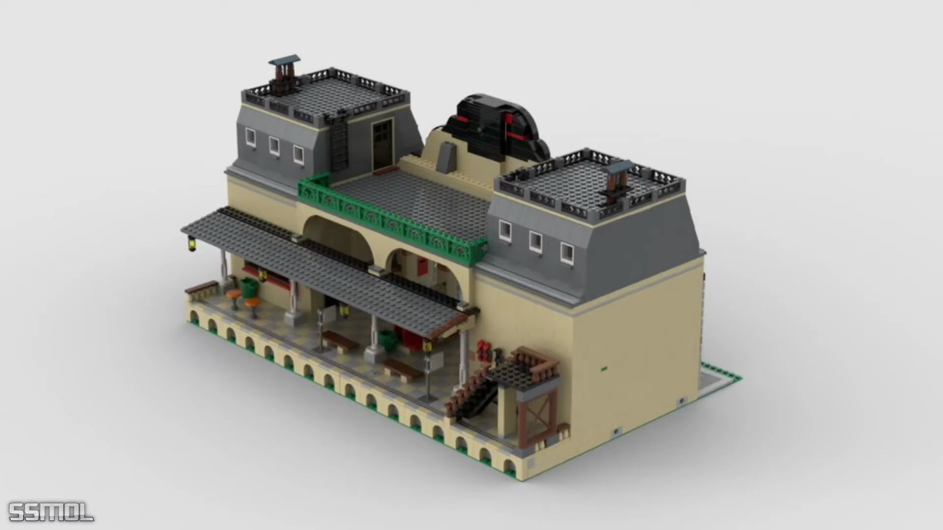 乐高lego moc作品 街景建筑 拼搭指南_哔哩哔哩_bilibili