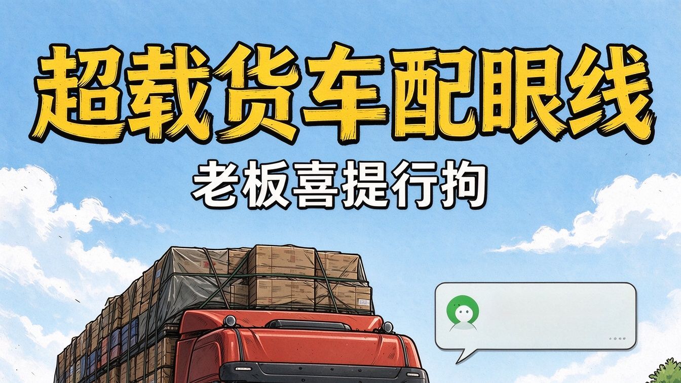 超载货车配“眼线”盯梢执法车，老板喜提行拘