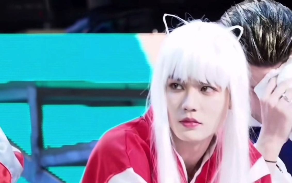 林彦俊cos绝美犬夜叉ninepercent武汉演唱会游戏环节绝美颜值