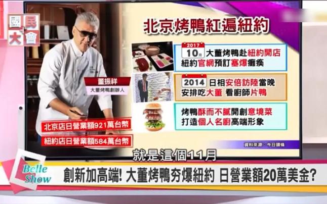 台湾节目:北京烤鸭创新加高端红遍纽约,预定网站被塞爆 瘫痪!哔哩哔哩bilibili