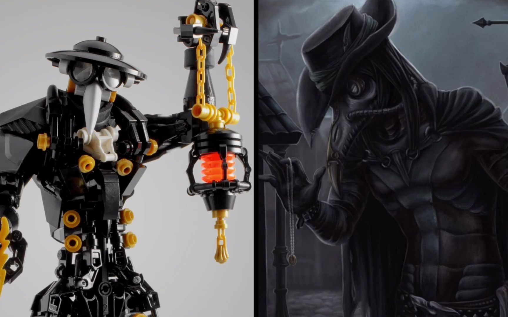 乐高moc作品瘟疫医生作品展示