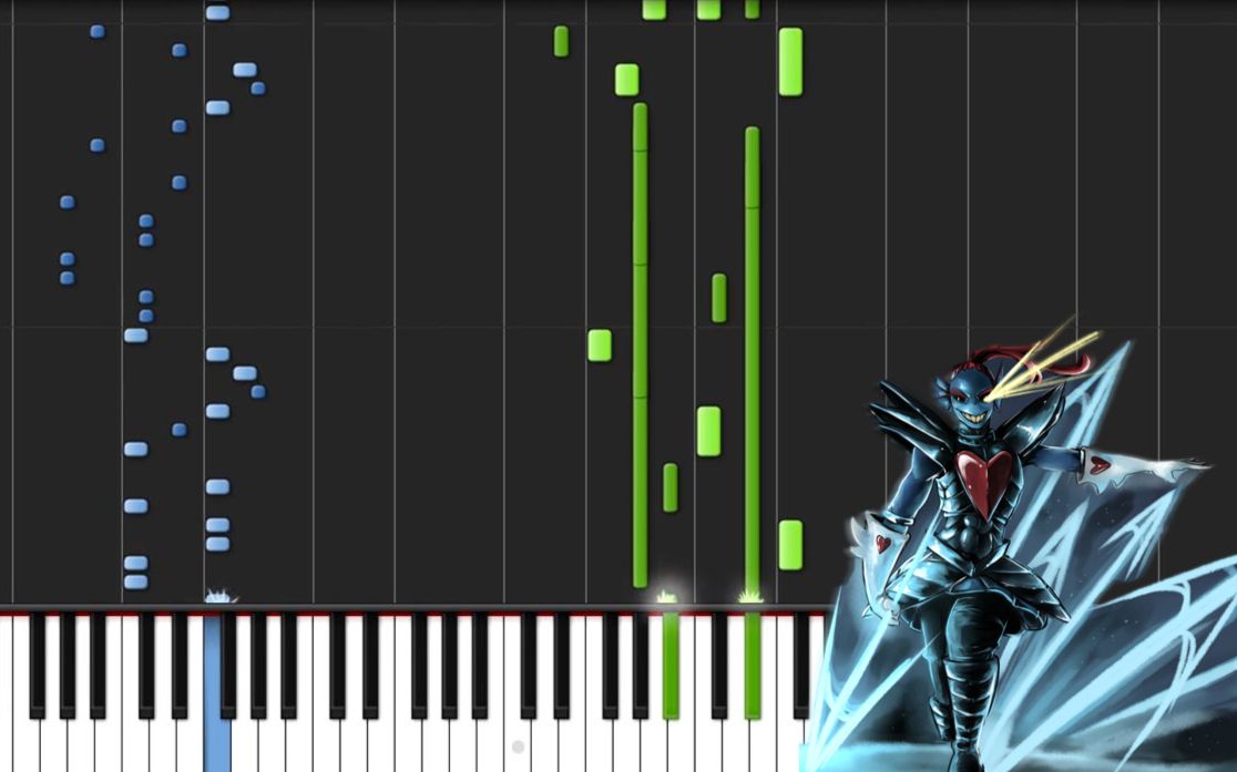 [图][Undertale] Battle Against a True Hero [Piano Tutorial] (Synthesia)