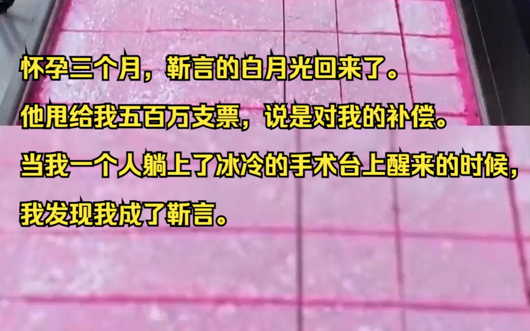 怀孕三个月,靳言的白月光回来了.他甩给我五百万支票,说是对我的补偿.当我一个人躺上了冰冷的手术台上醒来的时候, 我发现我成了靳言.知乎小说推...