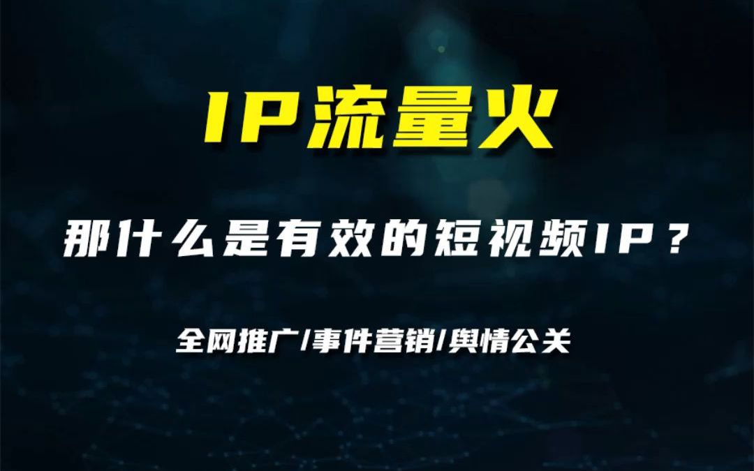 IP流量火,那什么是有效的短视频IP?哔哩哔哩bilibili