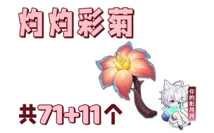 Download Video: 【原神 灼灼彩菊】共71+11个！你的影月月的突破材料/纳塔特产/分路线收集/贴心领跑防迷路