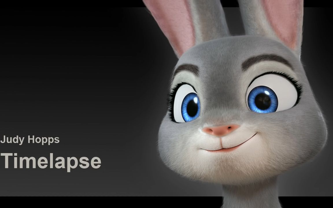 疯狂动物城朱迪兔子3d雕刻建模强大的blender软件