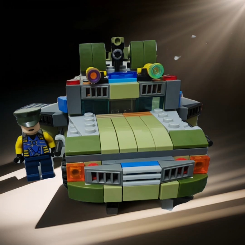 乐高moc野战武装装甲车
