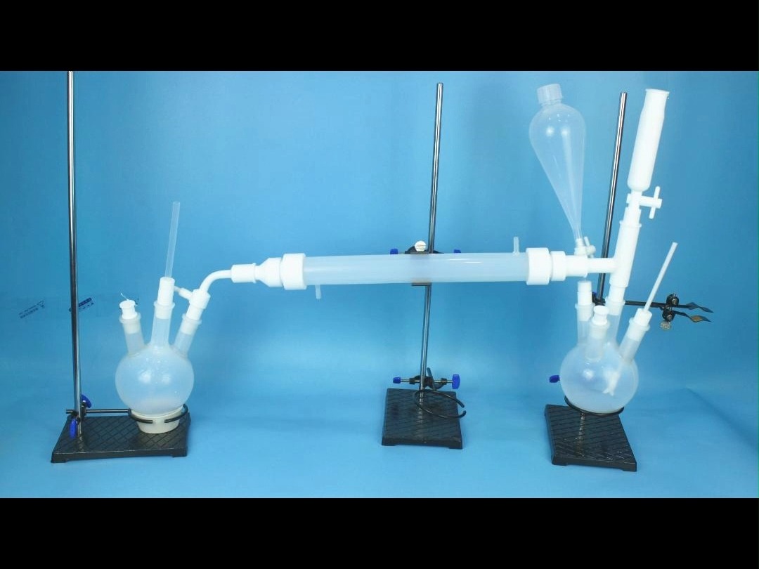 PFA冷凝装置氟化物的蒸馏提纯蛇形分液漏斗哔哩哔哩bilibili